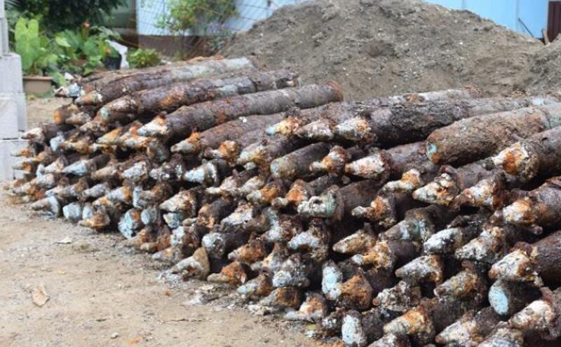 Stockpile of the US Projectiles removed by EODD.jpeg